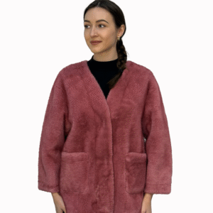 LONG FAUX SHEARLING CARDIGAN