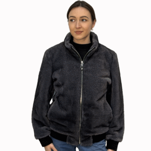 Men's/Women's Faux Fur Zip-Up Jacket